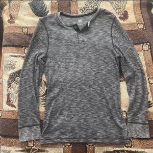 Rock & Republic Gray Long Sleeve Henley
